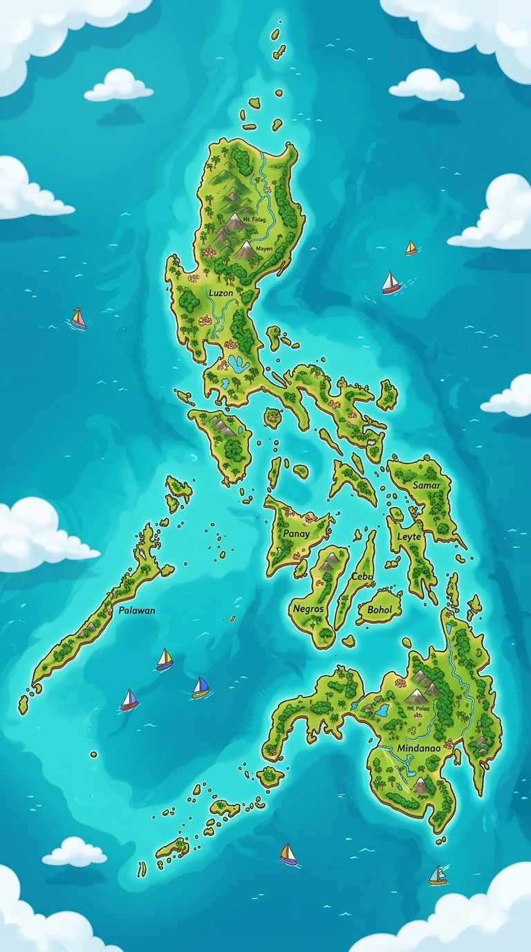 Philippines island adventure map